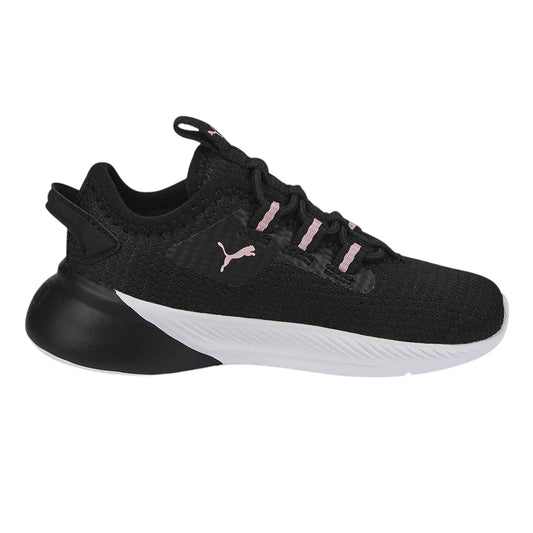 Black-Pink - Front - Puma Girls Retaliate 2 Logo Trainers