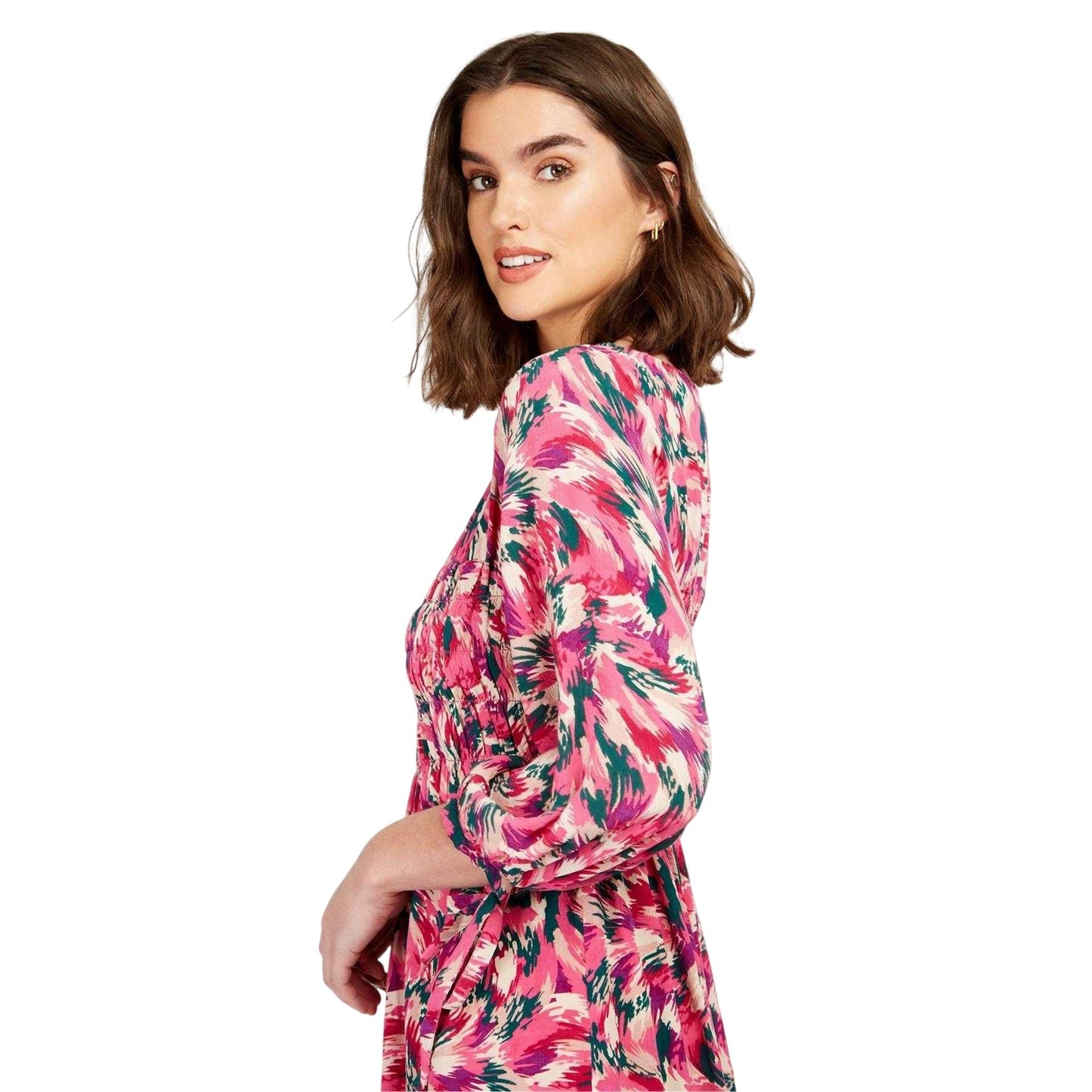 Multicoloured - Side - Little Mistress Womens-Ladies Floral Maxi Dress