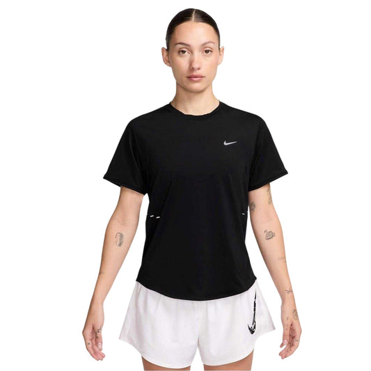 Black - Front - Nike Womens-Ladies Swift Dri-FIT Running T-Shirt