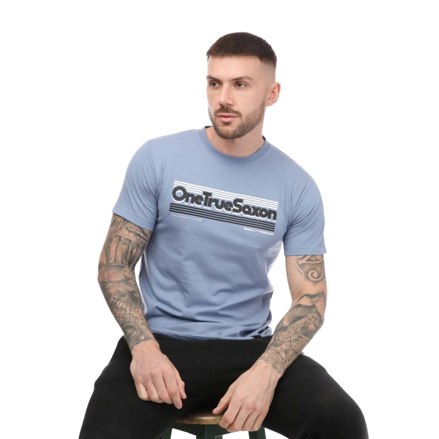 Blue - Lifestyle - One True Saxon Mens Forever T-Shirt