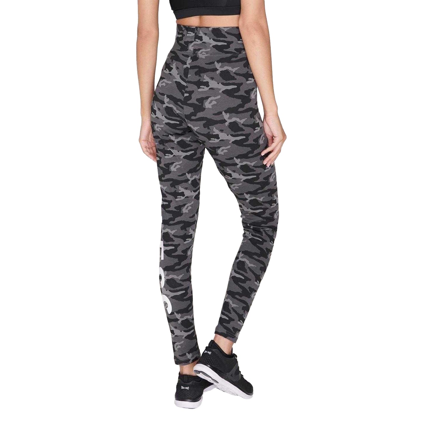 Black Camo - Pack Shot - Golddigga Womens-Ladies High Waist Leggings