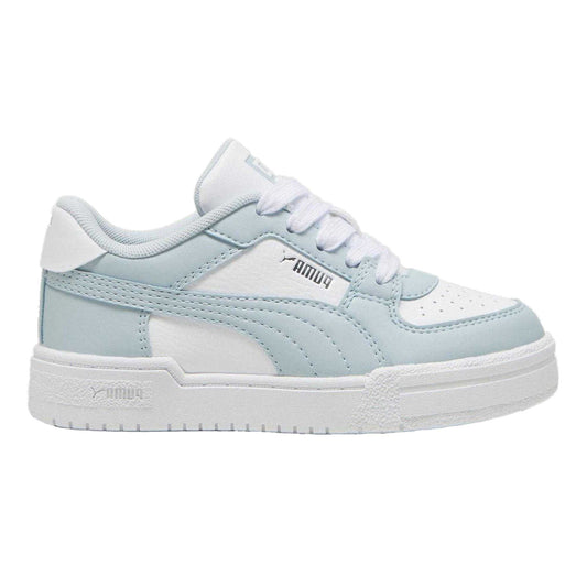 White-Blue - Front - Puma Childrens-Kids Pro Trainers