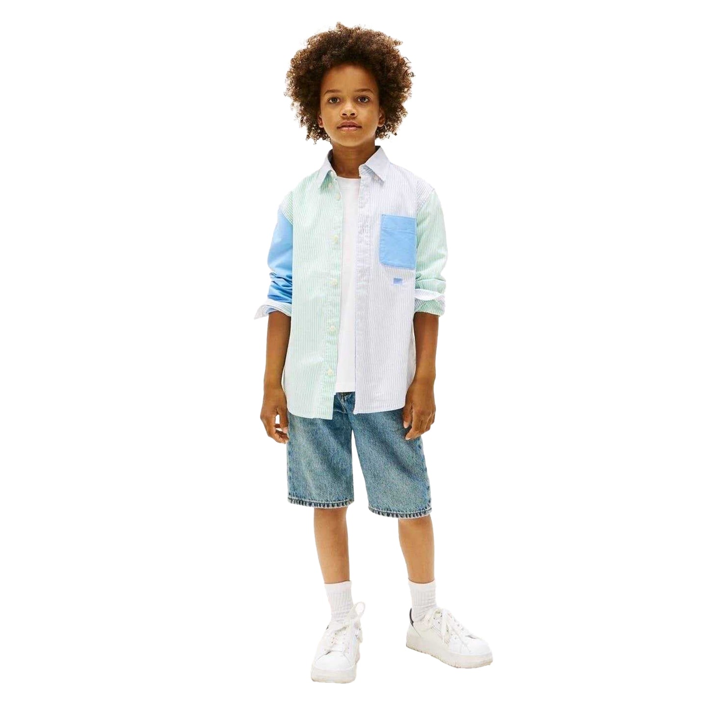 Cloud Blue - Lifestyle - Tommy Hilfiger Boys Long-Sleeved Button-Down Shirt