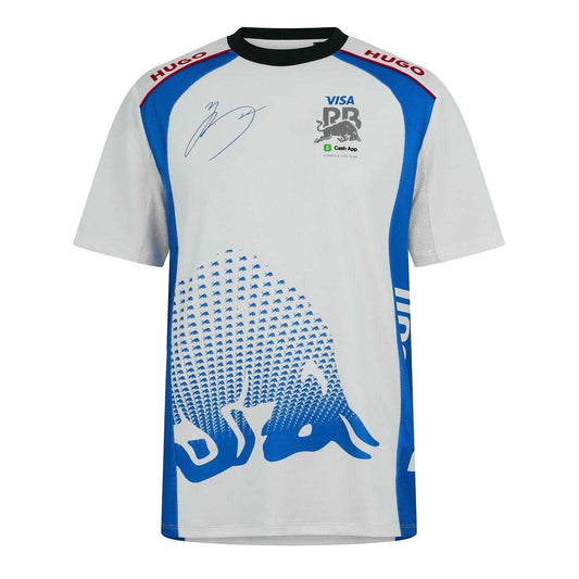 White - Front - Hugo Boss Mens Tsunoda Signature Jersey T-Shirt