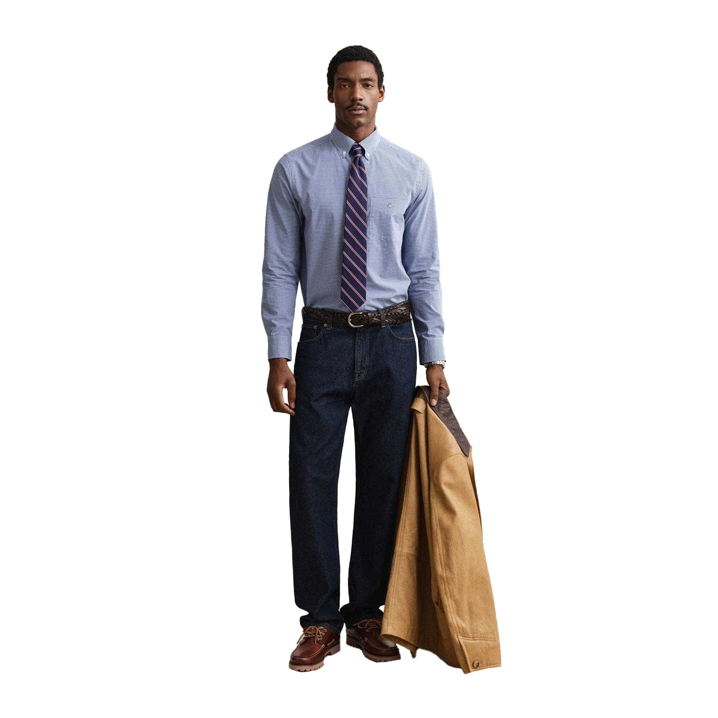 Blue - Lifestyle - Gant Mens Fitted Shirt