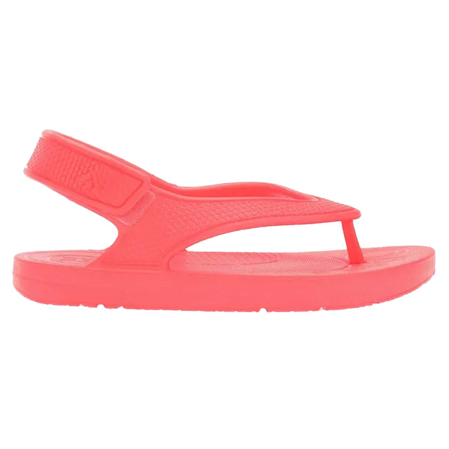 Orange - Back - FitFlop Girls iQushion Backstrap Ergonomic Flip Flops
