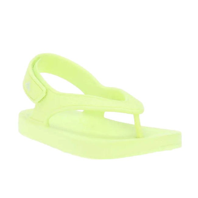 Yellow - Front - FitFlop Girls iQushion Backstrap Ergonomic Flip Flops