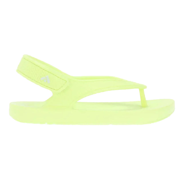 Yellow - Back - FitFlop Girls iQushion Backstrap Ergonomic Flip Flops