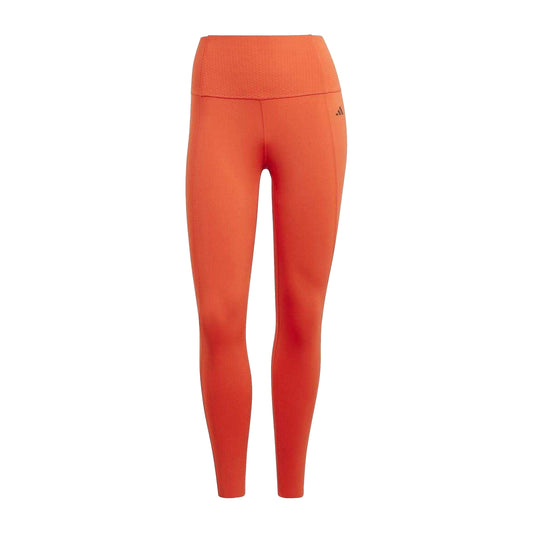 Red - Front - Adidas Womens-Ladies Optime 7-8 Leggings