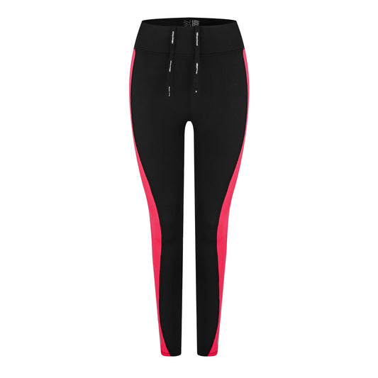 Black-Pink - Front - Karrimor Womens-Ladies Running Tights