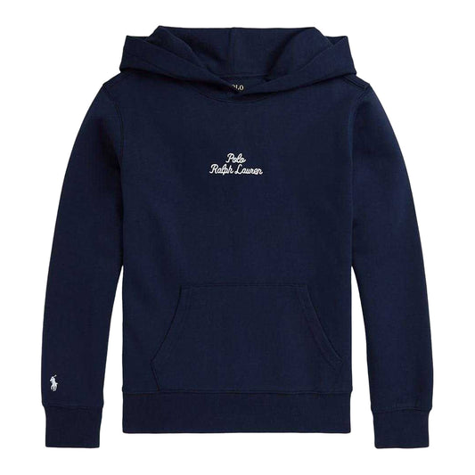 Navy - Front - Ralph Lauren Childrens-Kids Hoodie