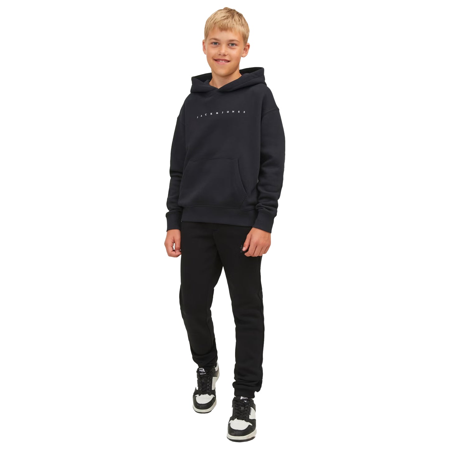 Black - Lifestyle - Jack And Jones Boys Fleece Hoodie