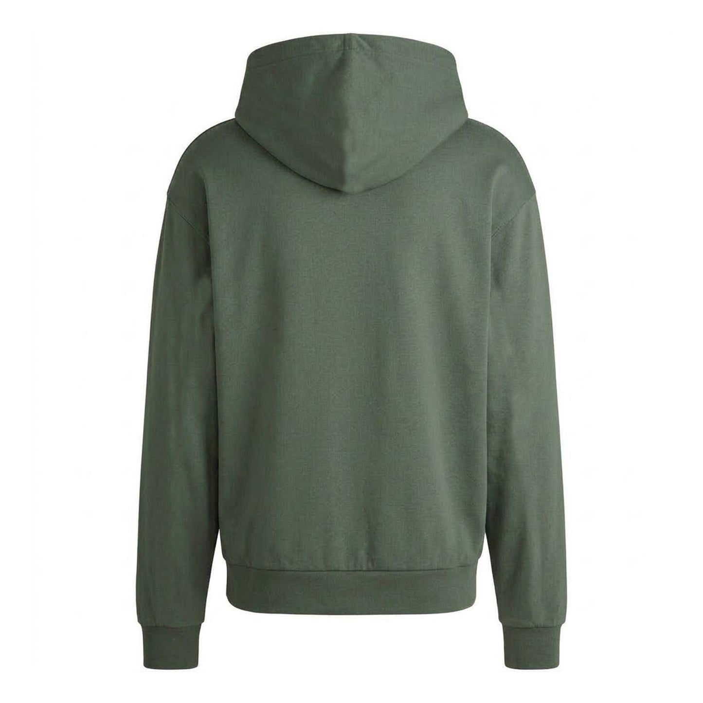 Green - Back - Hugo Boss Mens Flame Logo Hoodie