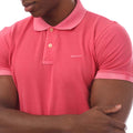 Pink - Side - Gant Mens Sunfaded Rugger Pique Polo Shirt