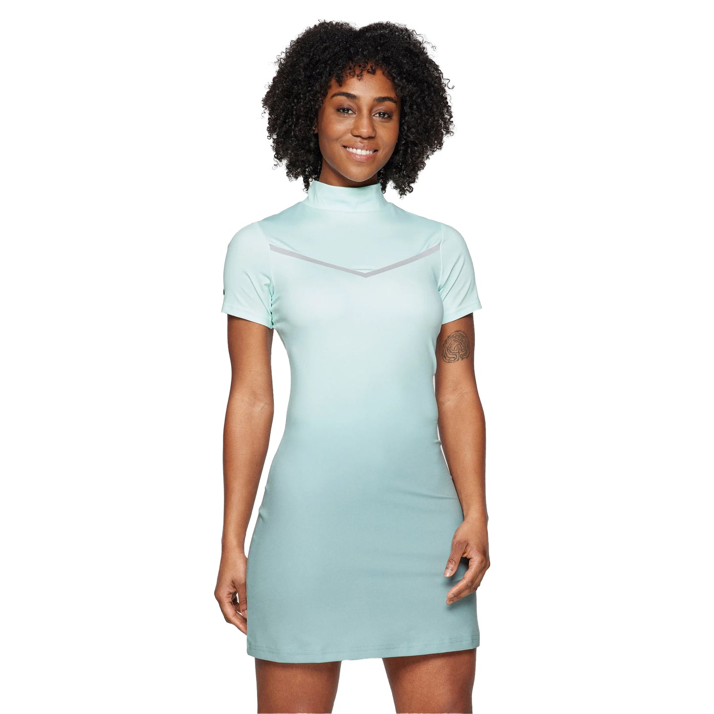 Light Green - Side - Ellesse Womens-Ladies Rosalo Ombre T-Shirt Dress
