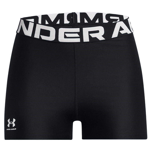 Black - Front - Under Armour Womens-Ladies HeatGear Compression Shorts