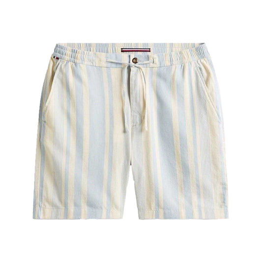 Breezy Blue - Front - Tommy Hilfiger Mens Striped Shorts