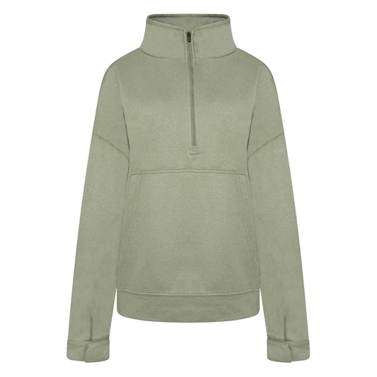 Duck Green - Front - Dare 2B Womens-Ladies Zip Neck Sweatshirt