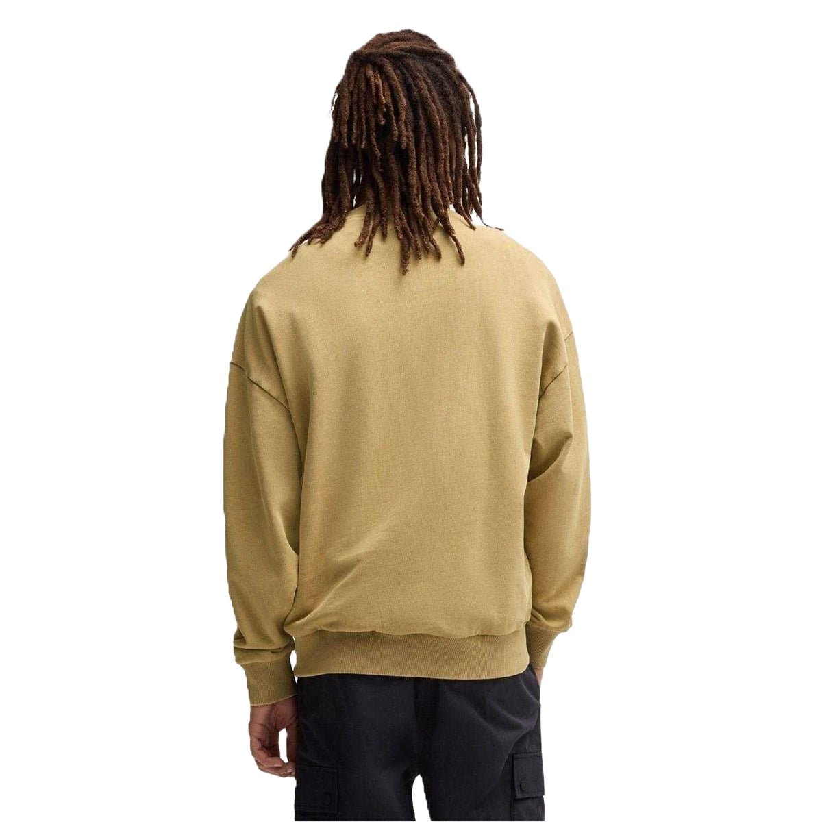 Medium Beige - Back - Hugo Mens Graphic Print Sweatshirt