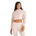 Pink - Side - SikSilk Girls Signature Towelling Crop Hoodie