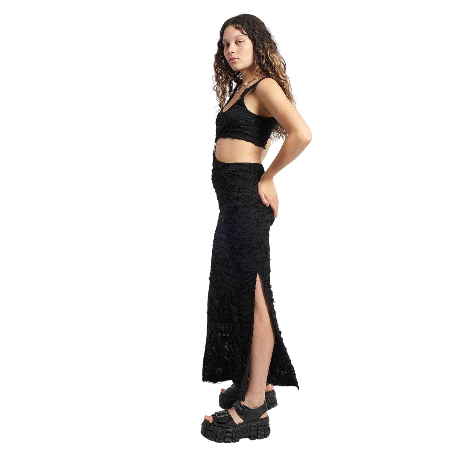 Black - Back - The Ragged Priest Womens-Ladies Nightshade Maxi Dress