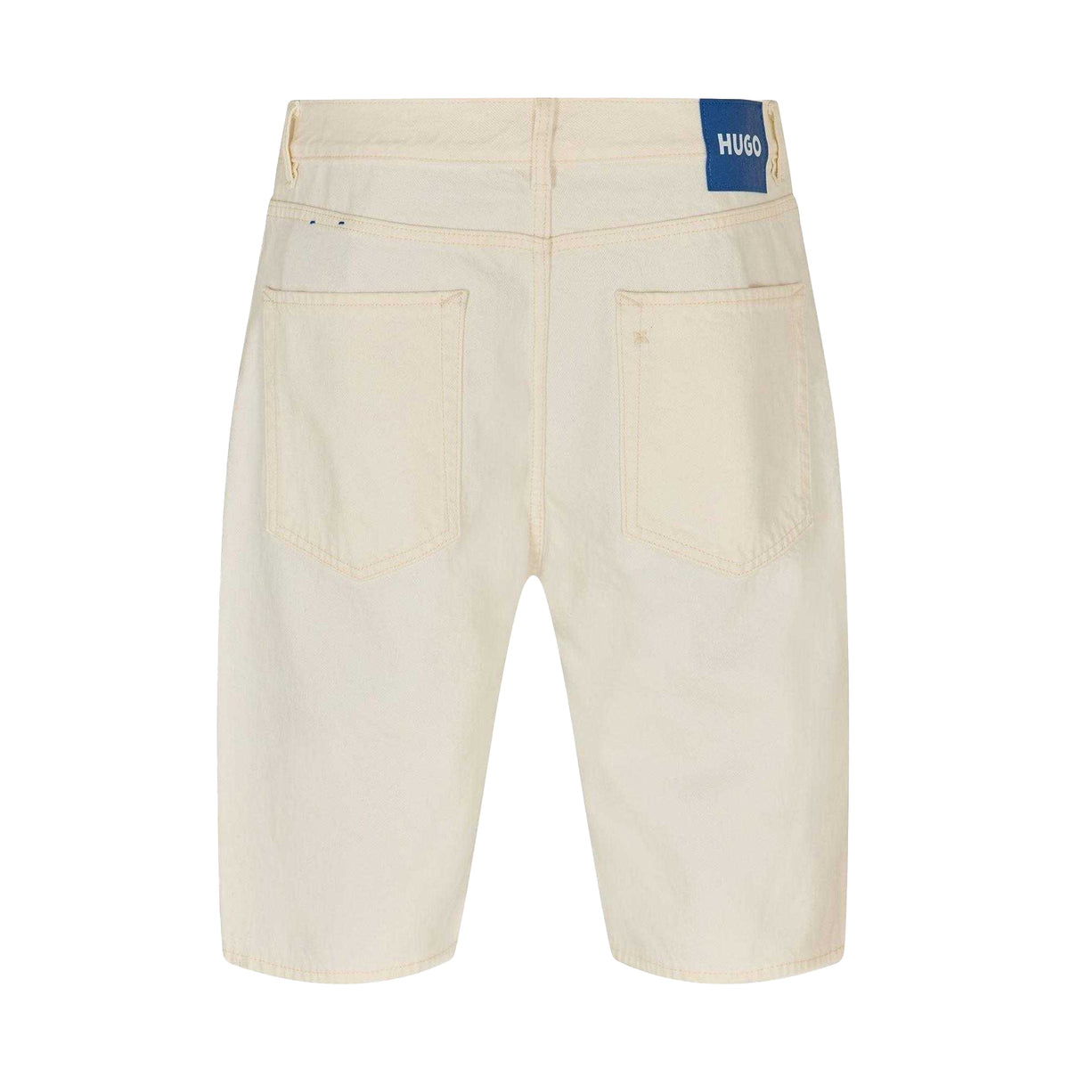 White - Back - Hugo Mens Denim Shorts
