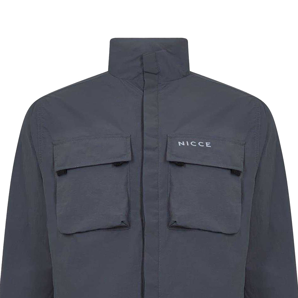 Coal - Back - Nicce Mens Statlo Nylon Overshirt