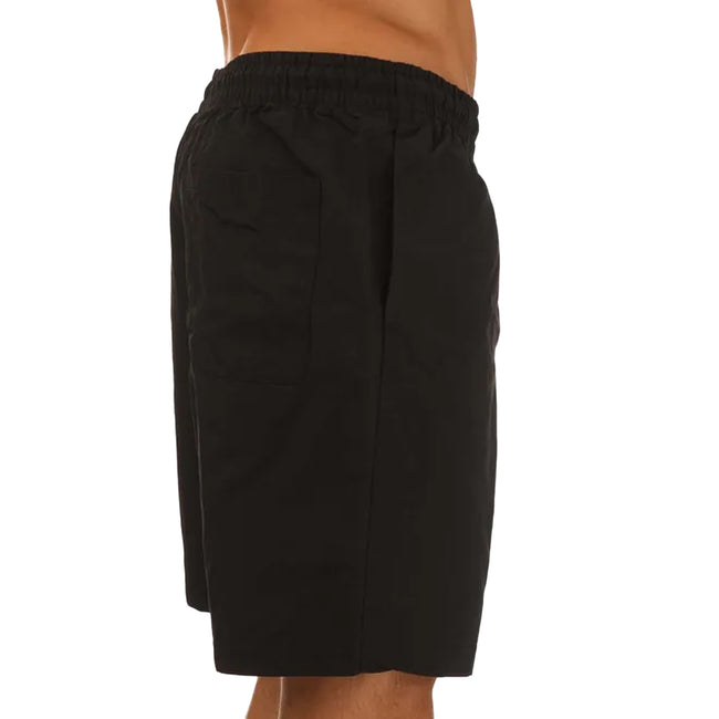 Black - Side - Reebok Mens Training Essentials Utility Shorts