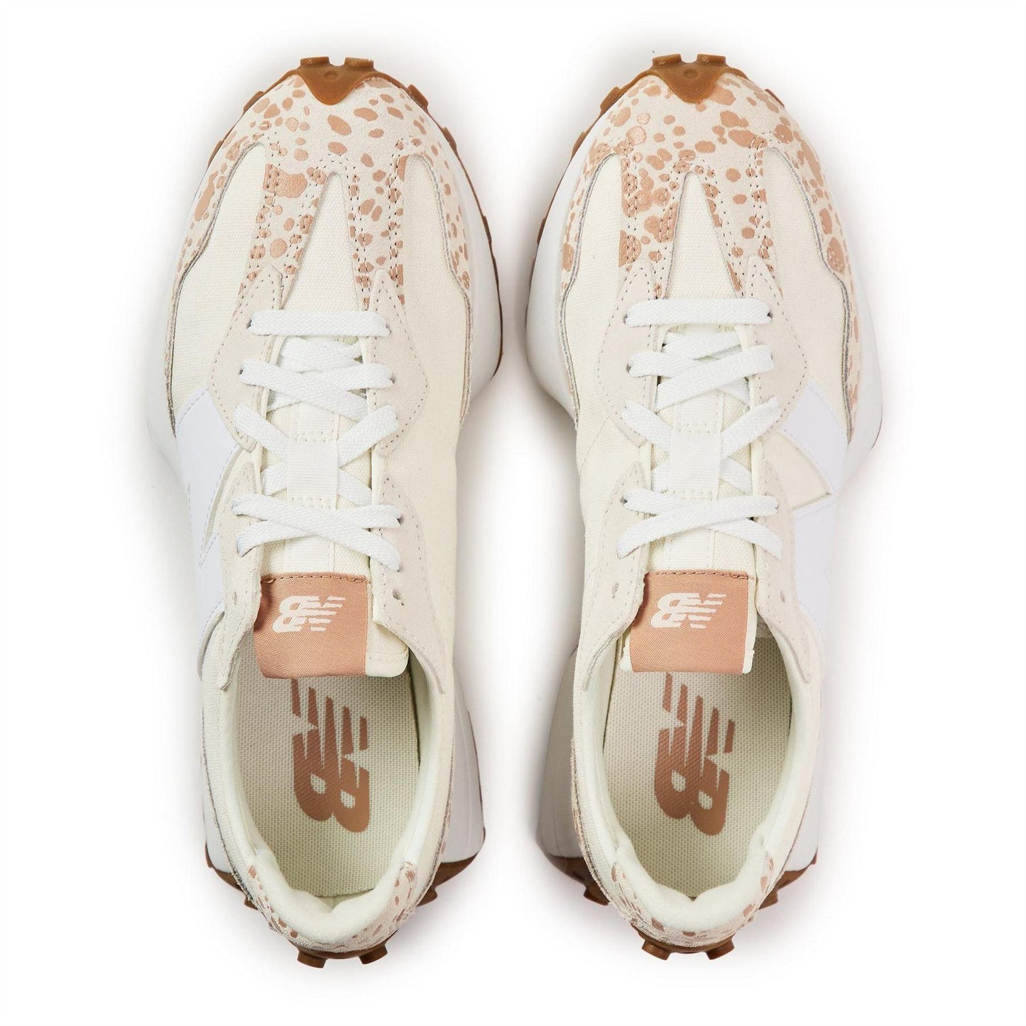 Sea Salt - Pack Shot - New Balance Womens-Ladies 327 Suede Flat Trainers