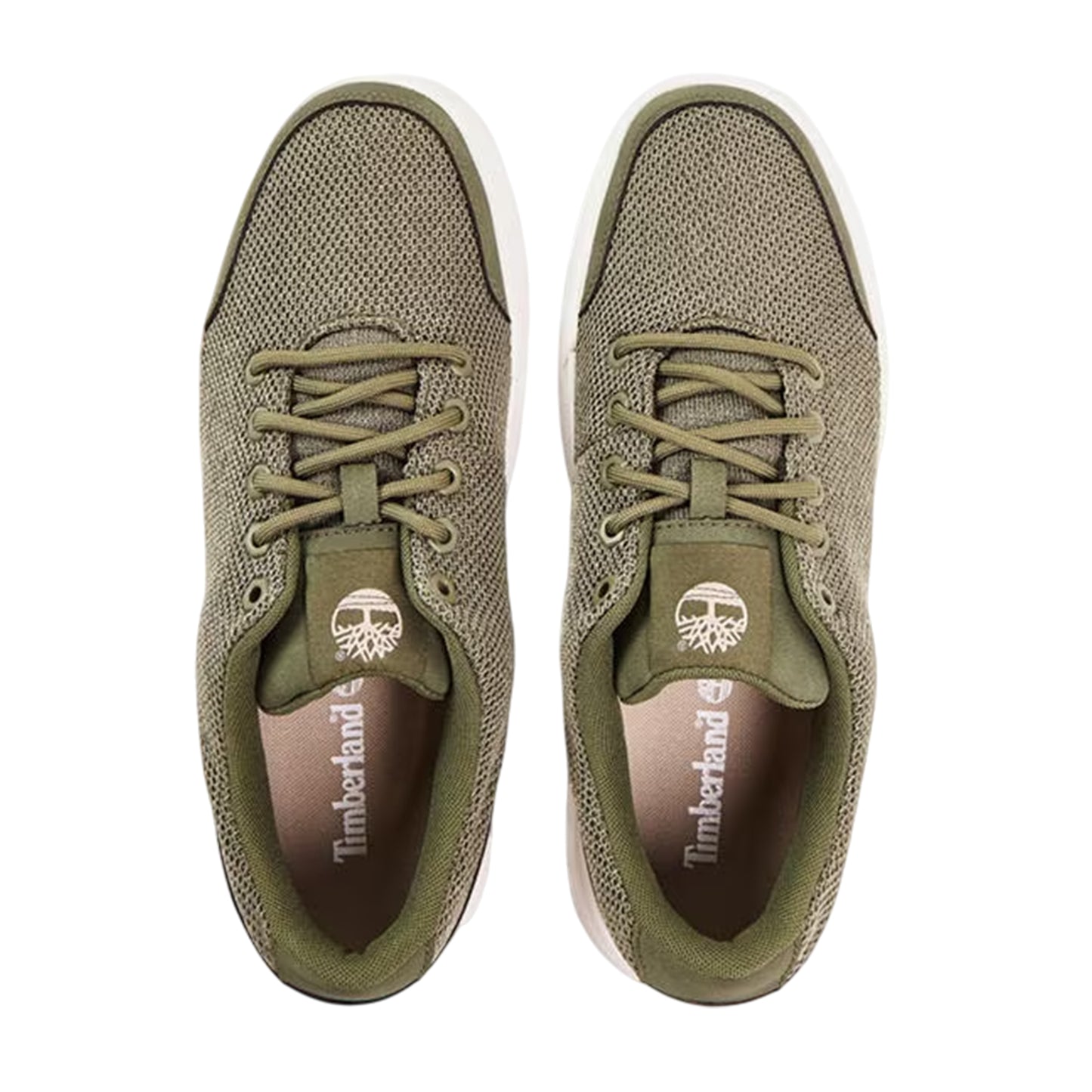 Deep Lichen Green - Side - Timberland Mens Maple Grove Knitted Lace Up Trainers