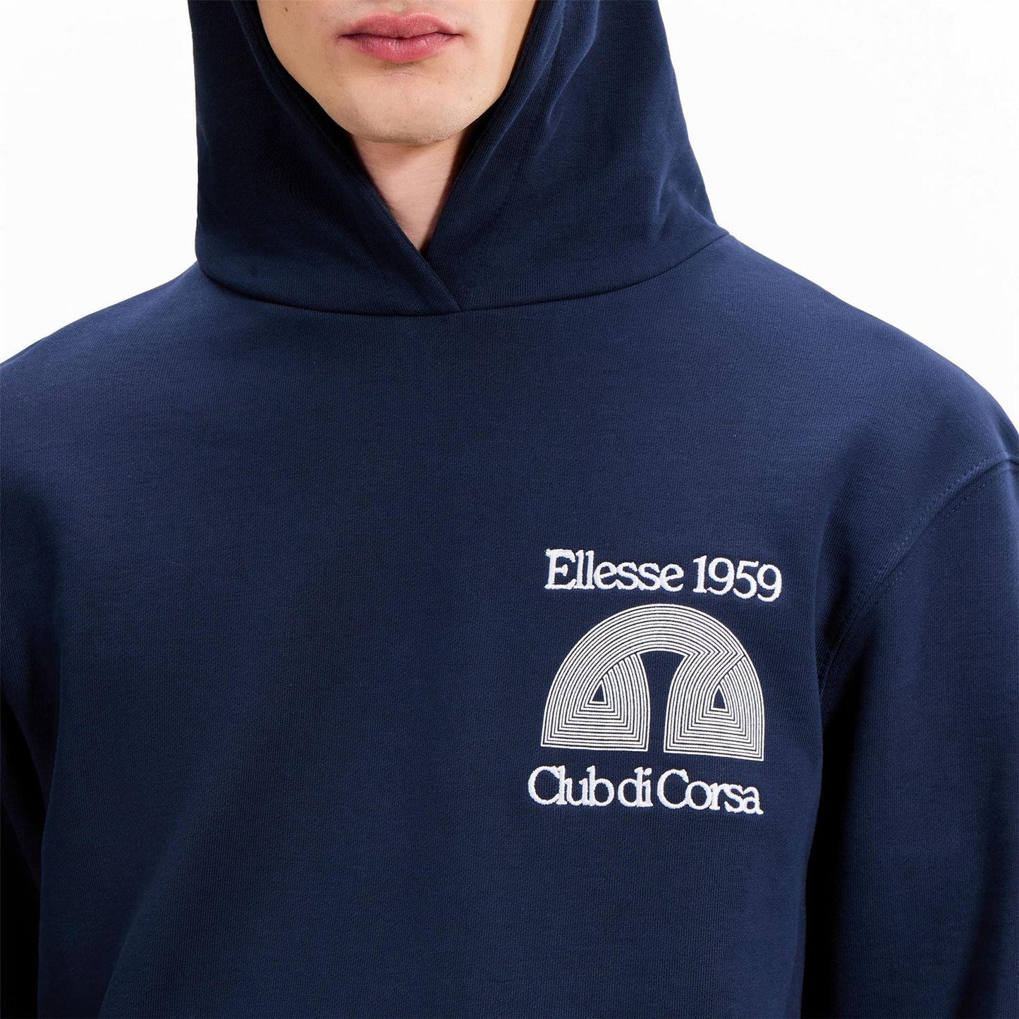 Navy - Lifestyle - Ellesse Mens Club Di Corsa Pullover Hoodie