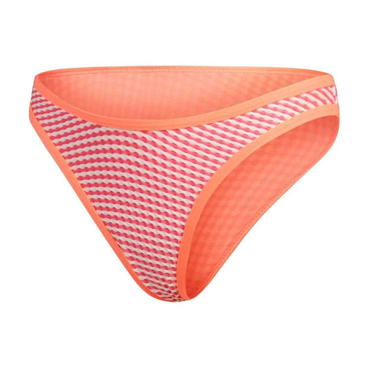 Orange - Front - Speedo Womens-Ladies Gingham Bikini Bottoms