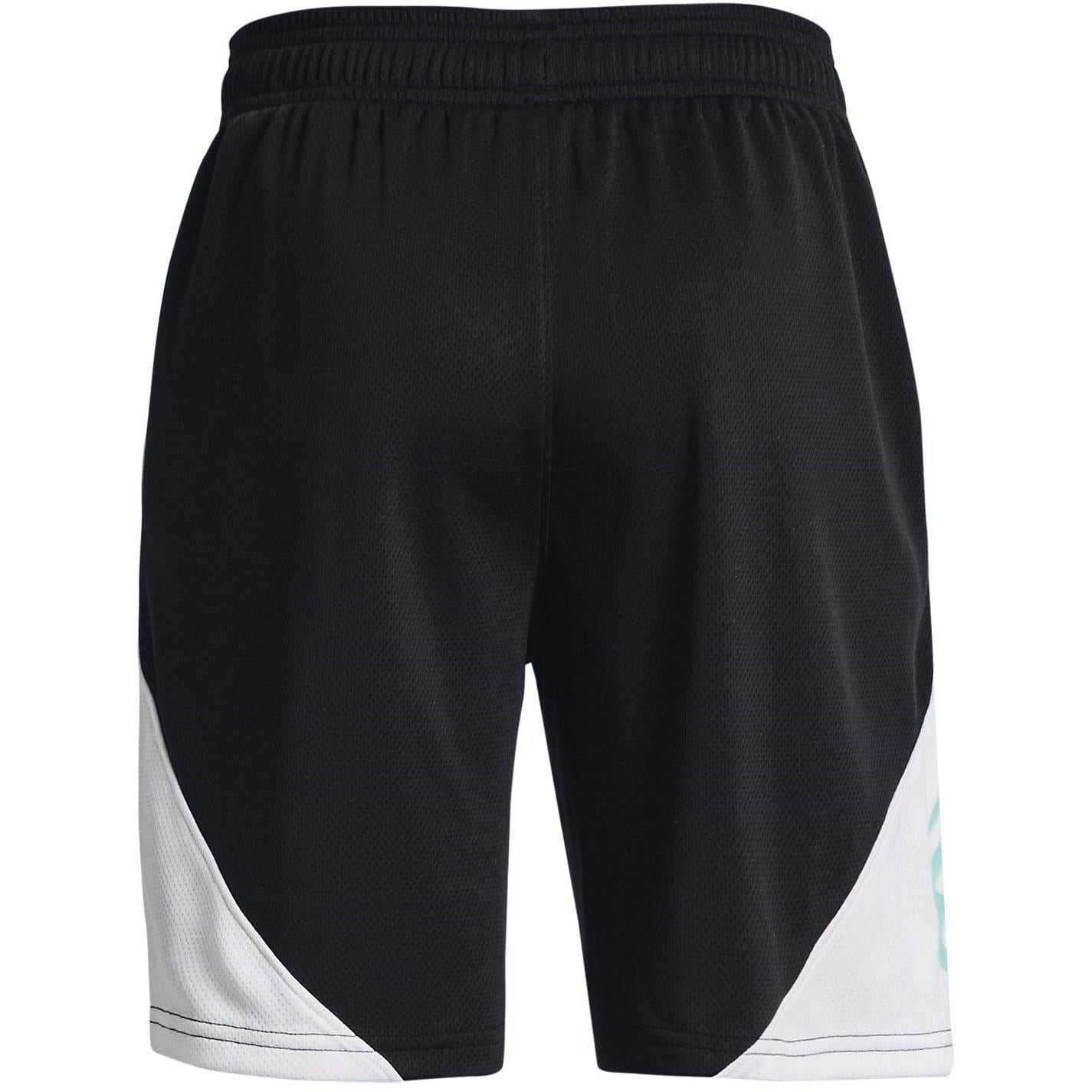 Black - Back - Under Armour Childrens-Kids Curry Relaxed Fit Basketball Shorts
