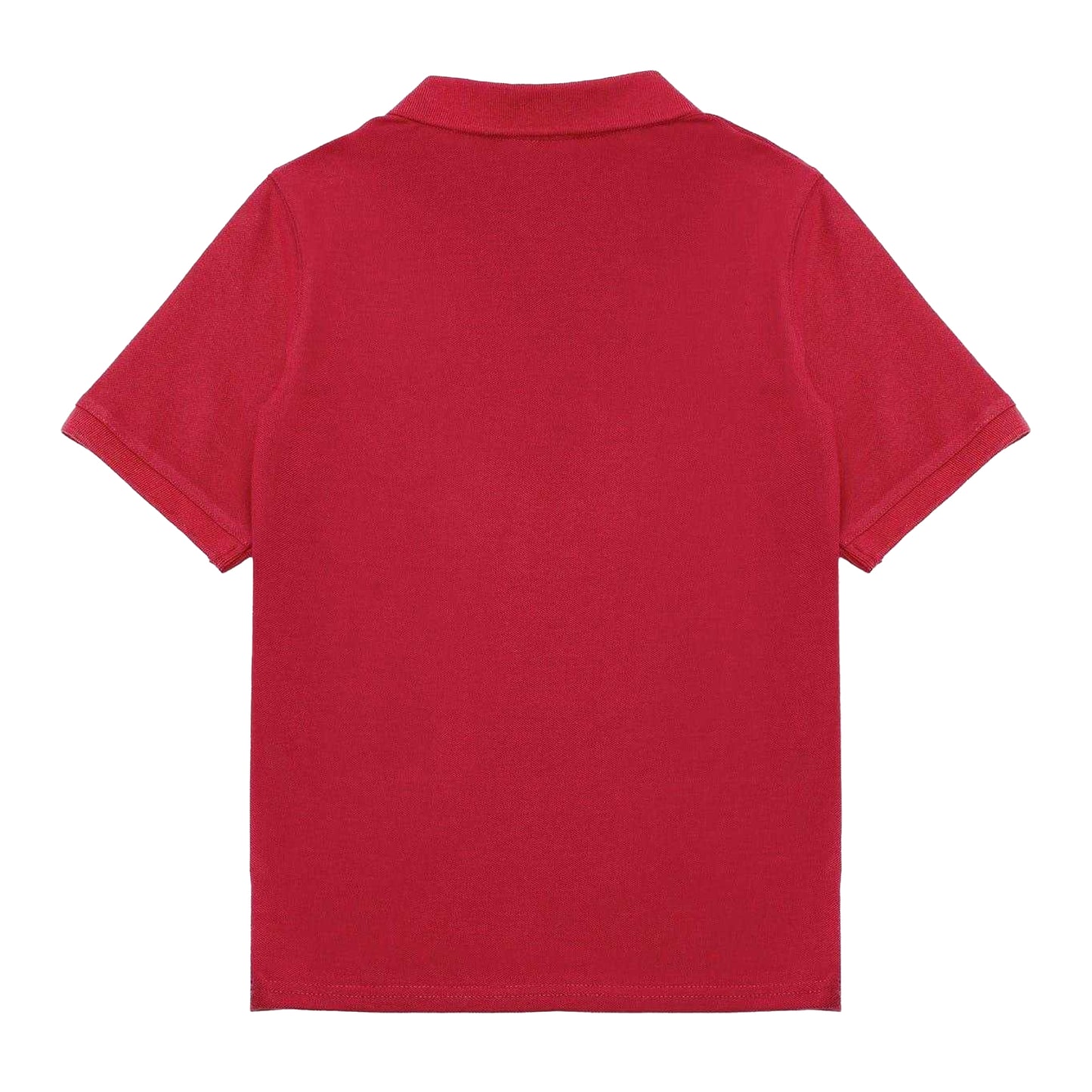 Red - Back - Slazenger Boys Plain Polycotton Polo Shirt