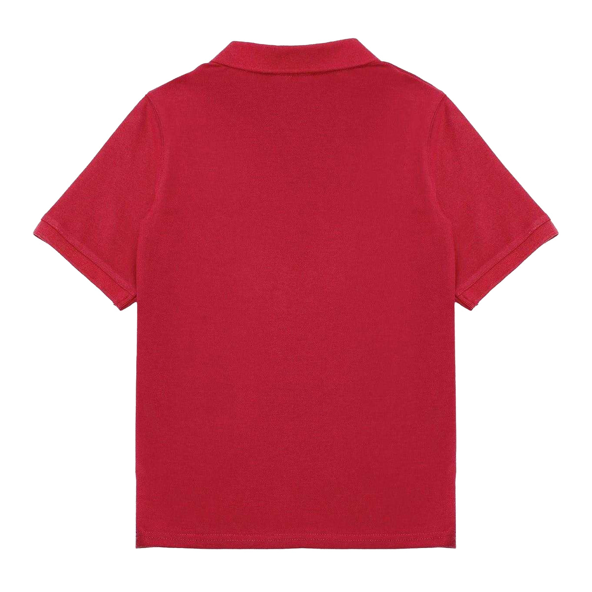 Red - Back - Slazenger Boys Plain Polycotton Polo Shirt