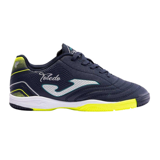Navy-White-Yellow - Front - Joma Childrens-Kids Toledo Low Cut Football Boots