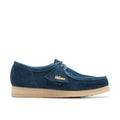 Navy - Front - Clarks Mens Wallabee Suede Shoes