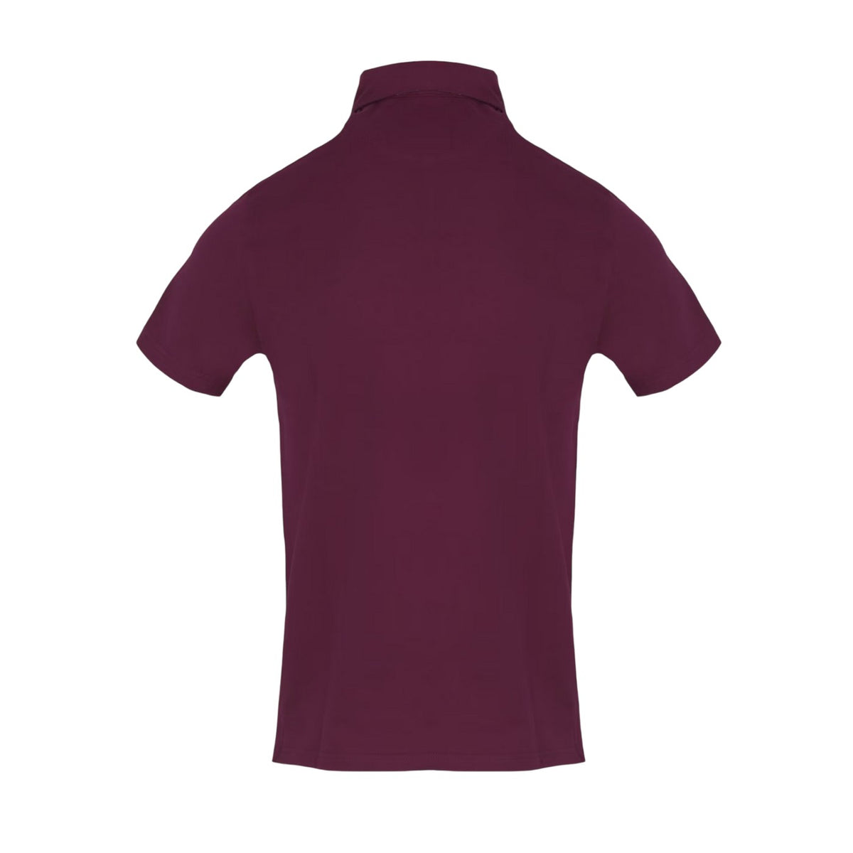 Red - Back - Aquascutum Mens Collared Short-Sleeved Polo Shirt