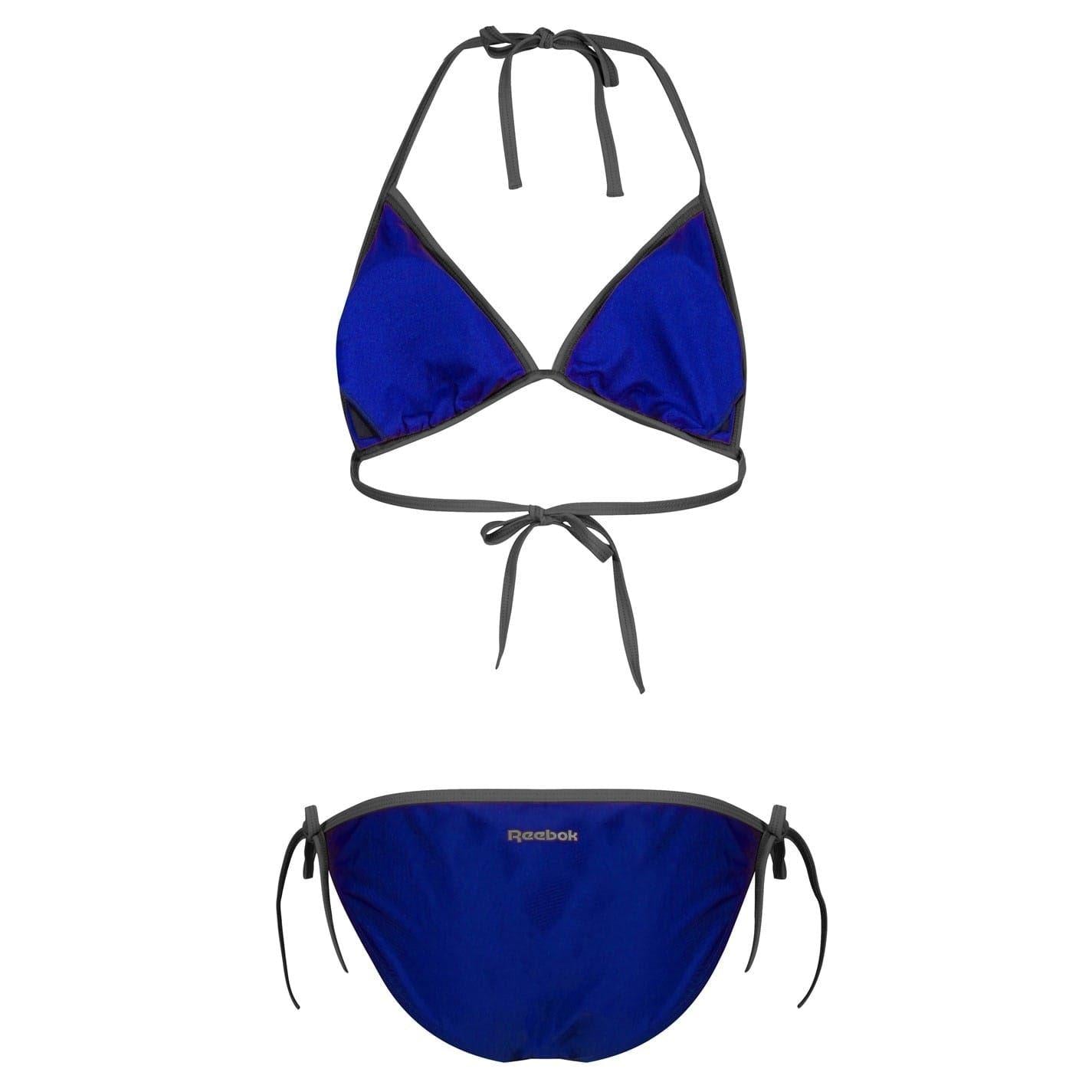 Blue-Navy - Back - Reebok Womens-Ladies Allegra Bikini Set