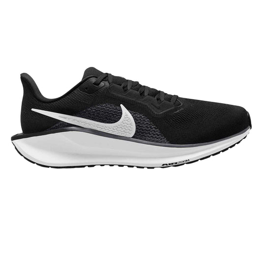 Black-White - Front - Nike Mens Air Zoom Pegasus 41 Road Pegasus Trainers