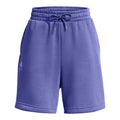 Purple - Front - Under Armour Womens-Ladies Fleece Logo Boyfriend Shorts