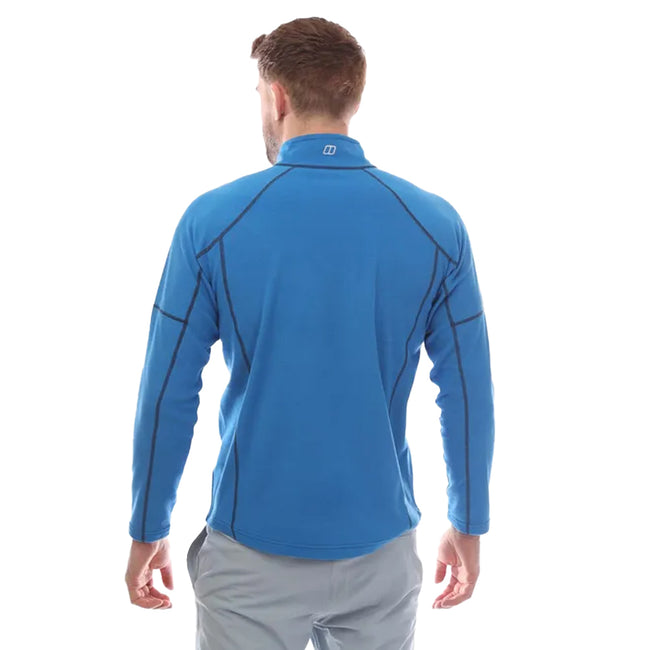 Blue - Back - Berghaus Mens Cuerden Half Zip Fleece Top