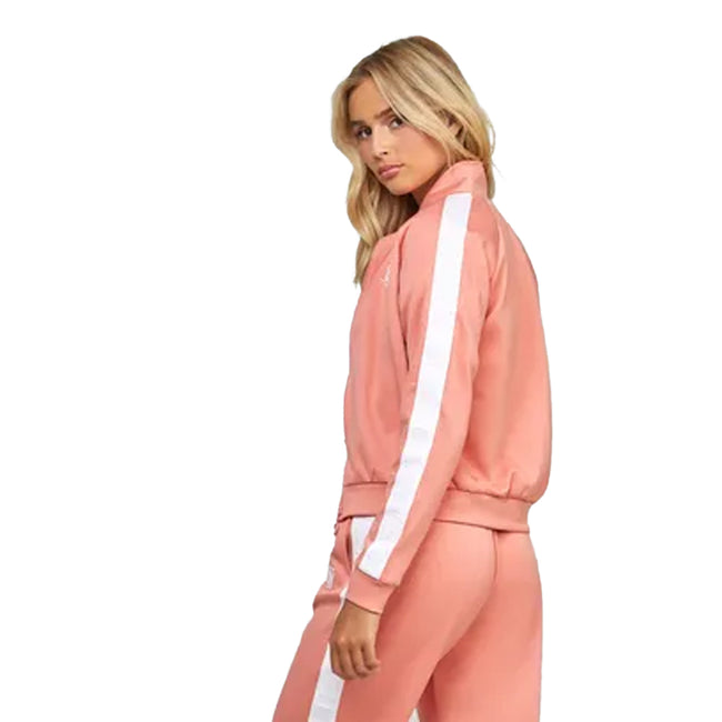 Coral - Back - SikSilk Womens-Ladies Tapered Track Top