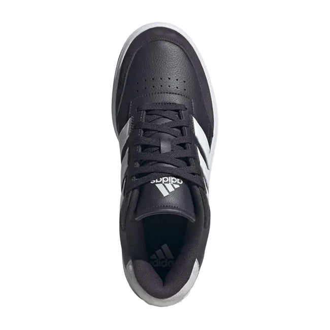 Cloud White-Aurora Black-Dash Grey - Lifestyle - Adidas Mens Courtblock Trainers