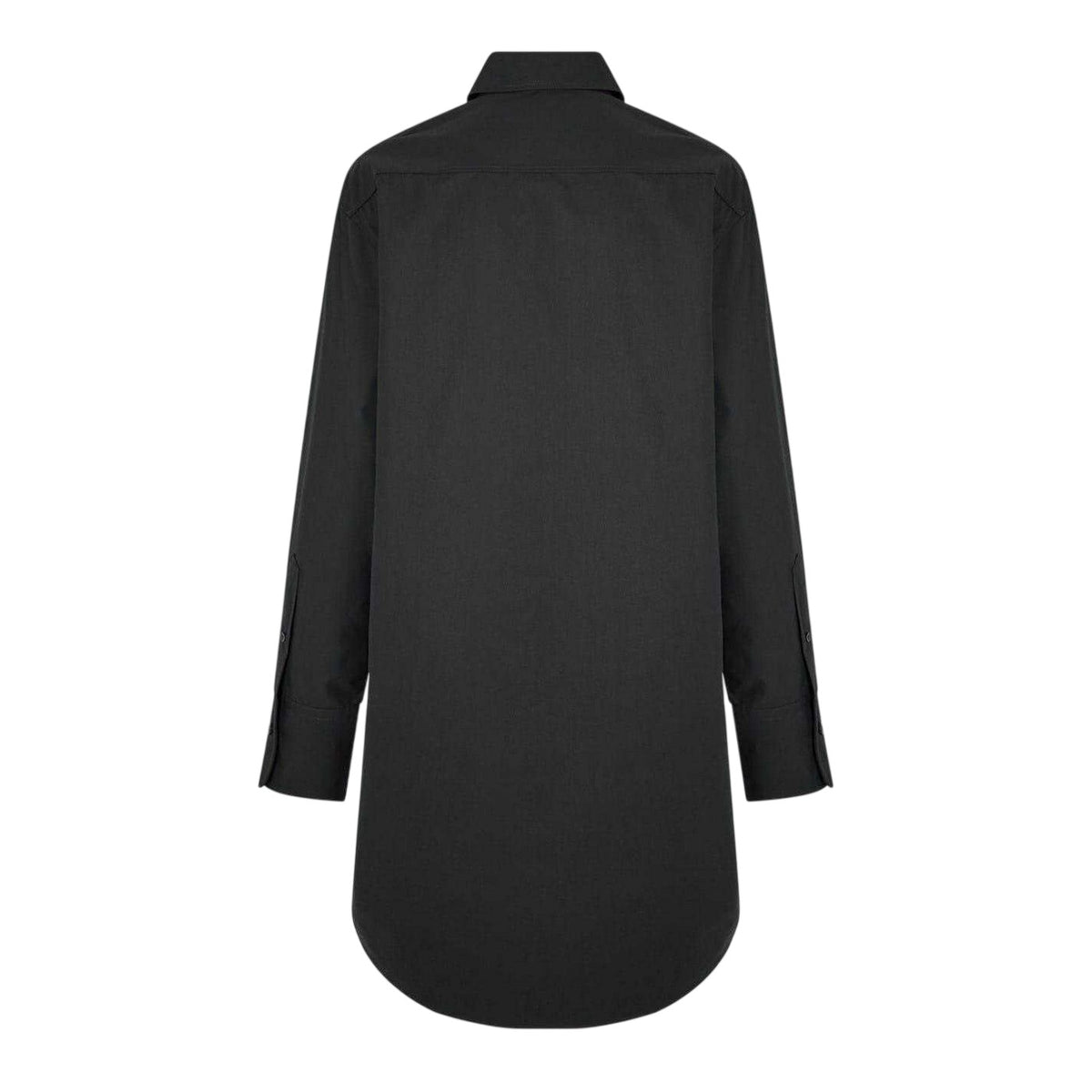 Black - Back - Boss Womens-Ladies Relaxed Fit Long-Sleeved Shirt
