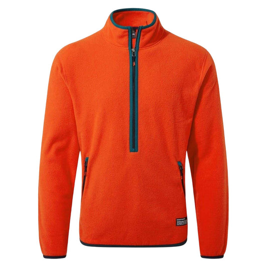 Macaw Red - Front - Craghoppers Mens Mock Neck Regular Sweatshirt