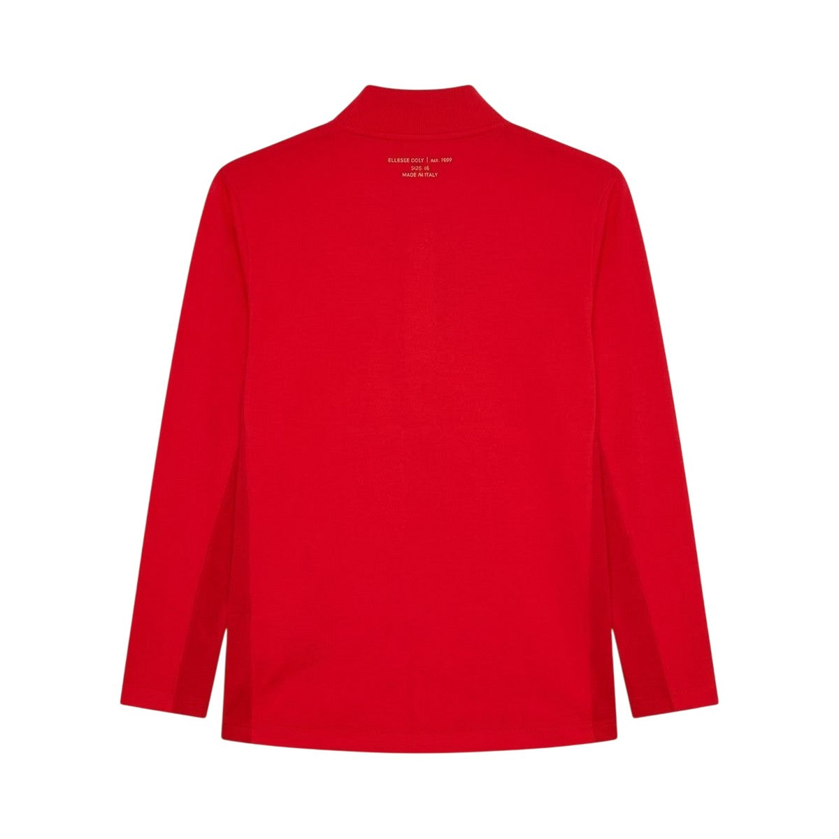 Red - Back - Ellesse Mens Zip Neck Long-Sleeved Golf Sweatshirt