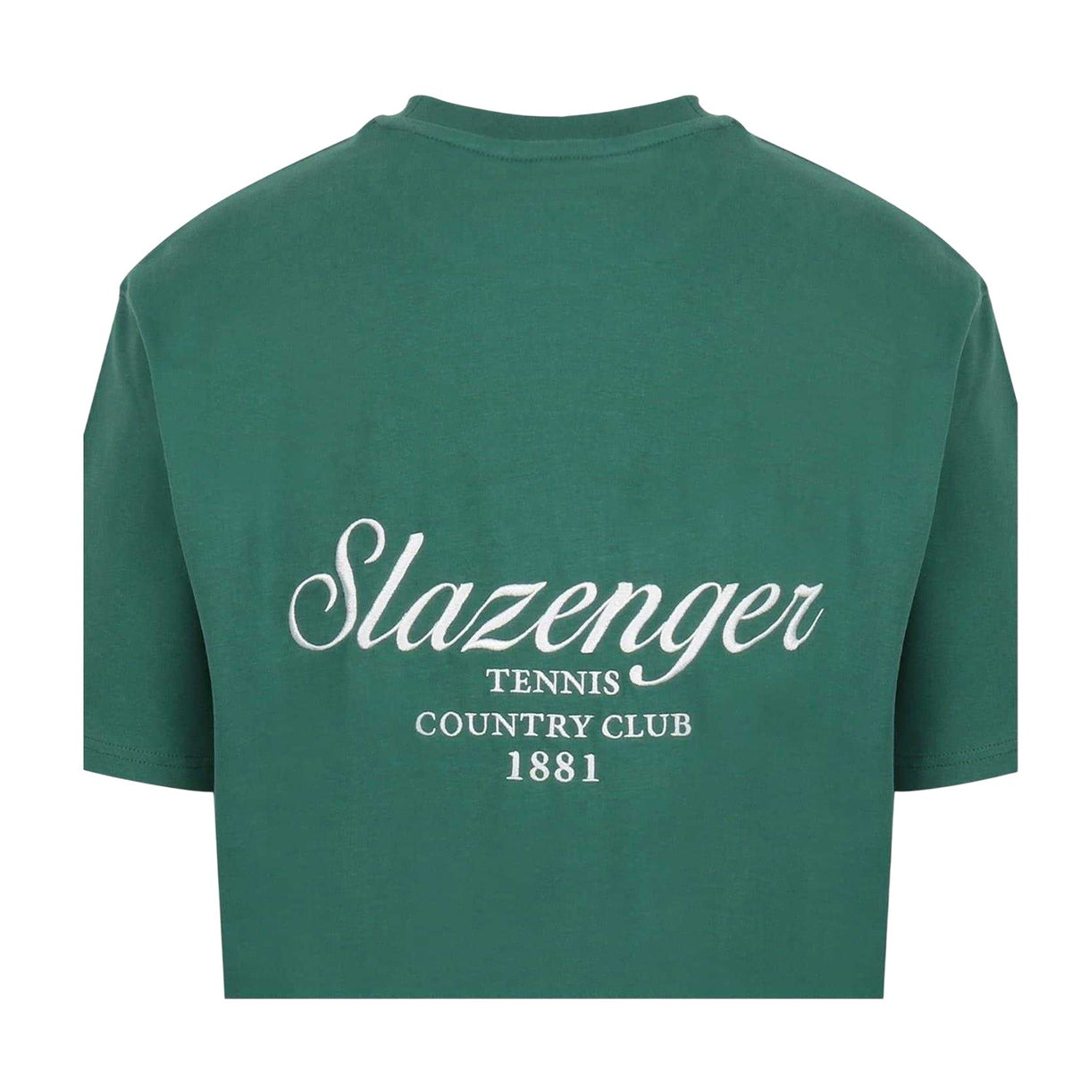 Green - Lifestyle - Slazenger Mens Embroidered Oversized Tennis T-Shirt