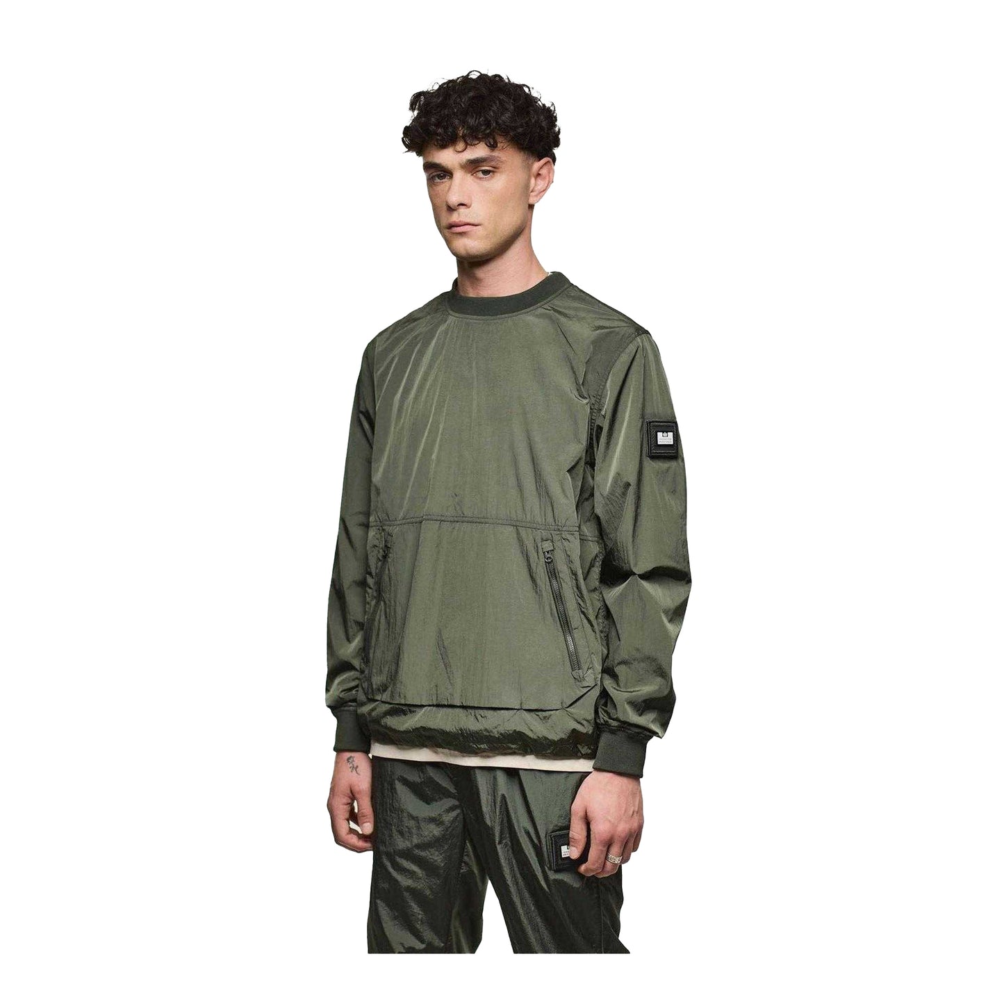 Green - Side - Weekend Offender Mens Kramer Sweatshirt