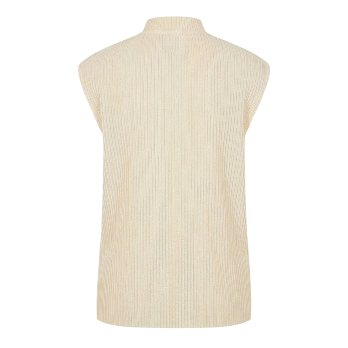 White - Back - Boss Womens-Ladies Emalla Ribbed Sleeveless Vest Top